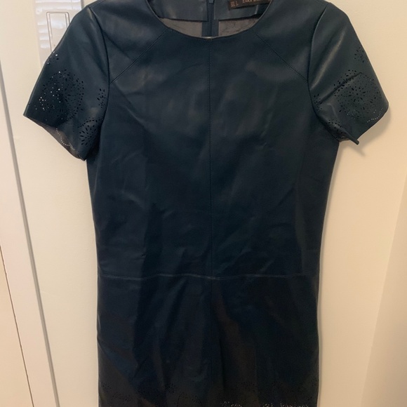 Zara Basics Faux-Leather Dress - Picture 1 of 3